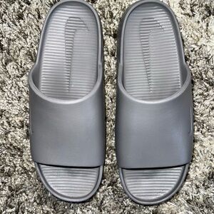 Gray Men’s Nike Calm Slide Essential Flip Flops